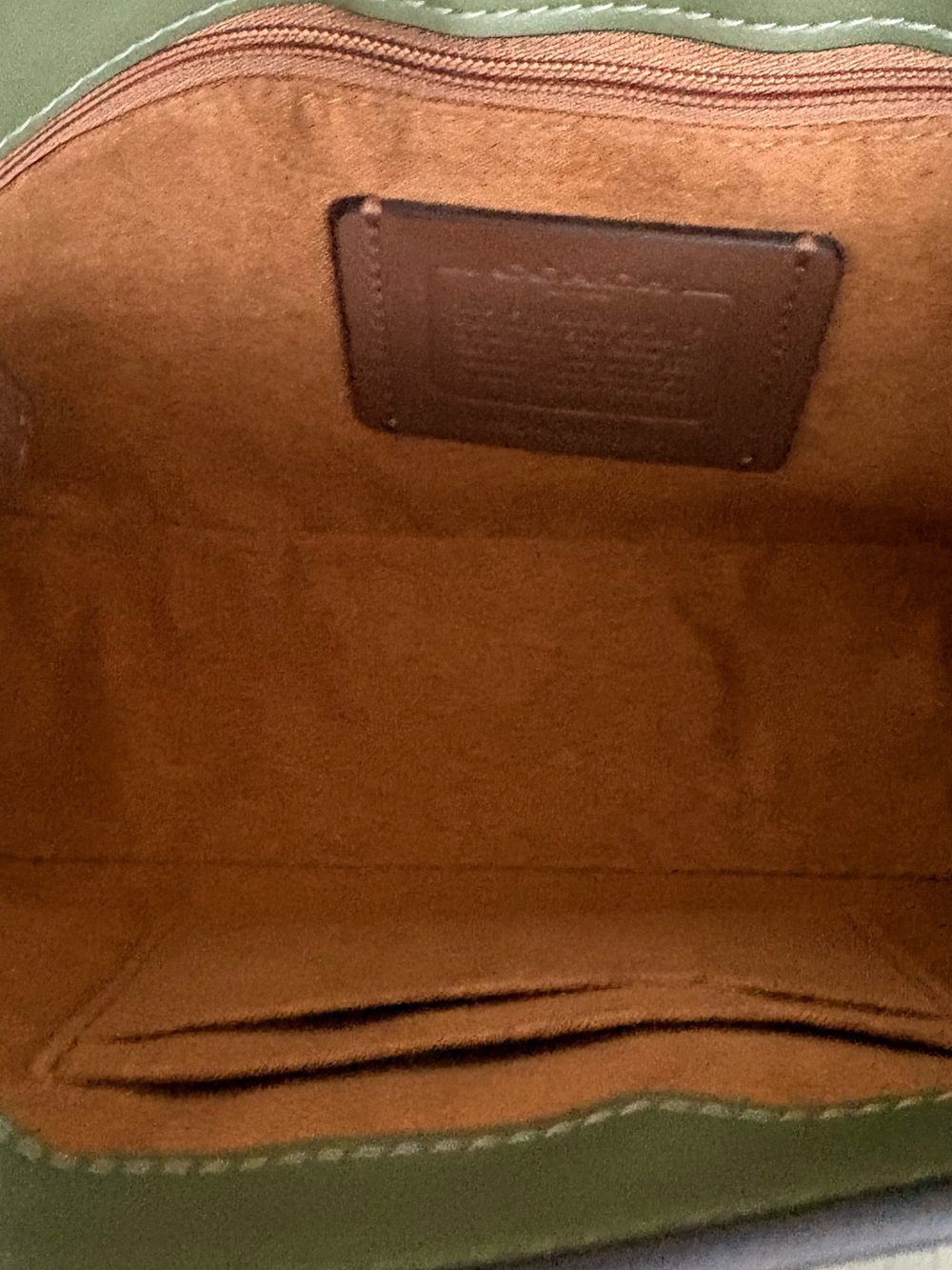 🤍🤍COACH ELIZA SAGE REFINED CALF LEATHER SHOULDER BAG!🤍🤍 - Picture 10 of 10